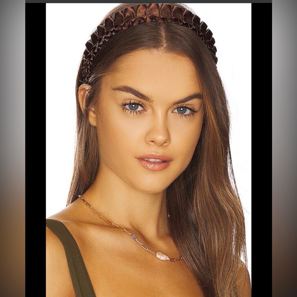 Eugenia Kim Rafaela headband in brown.
